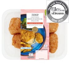 Tesco 2 Battered Irish Haddock Fillets 280G