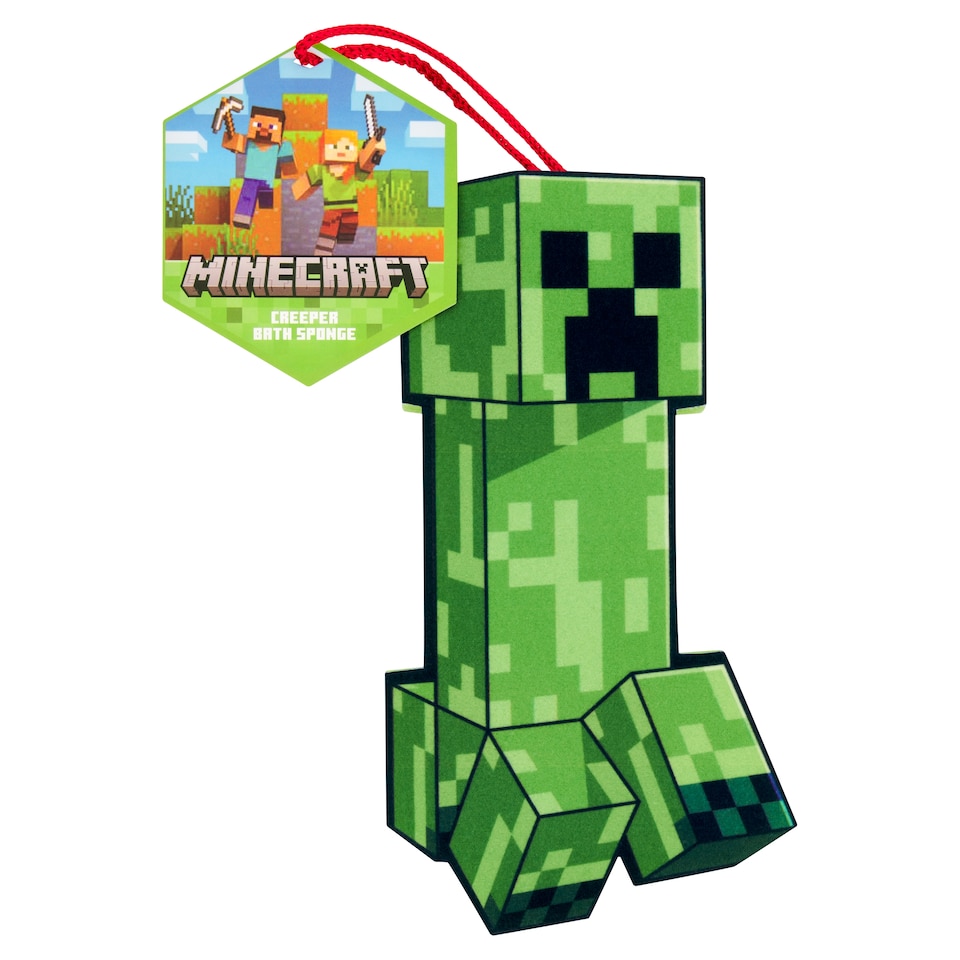 Minecraft mob creeper bath sponge