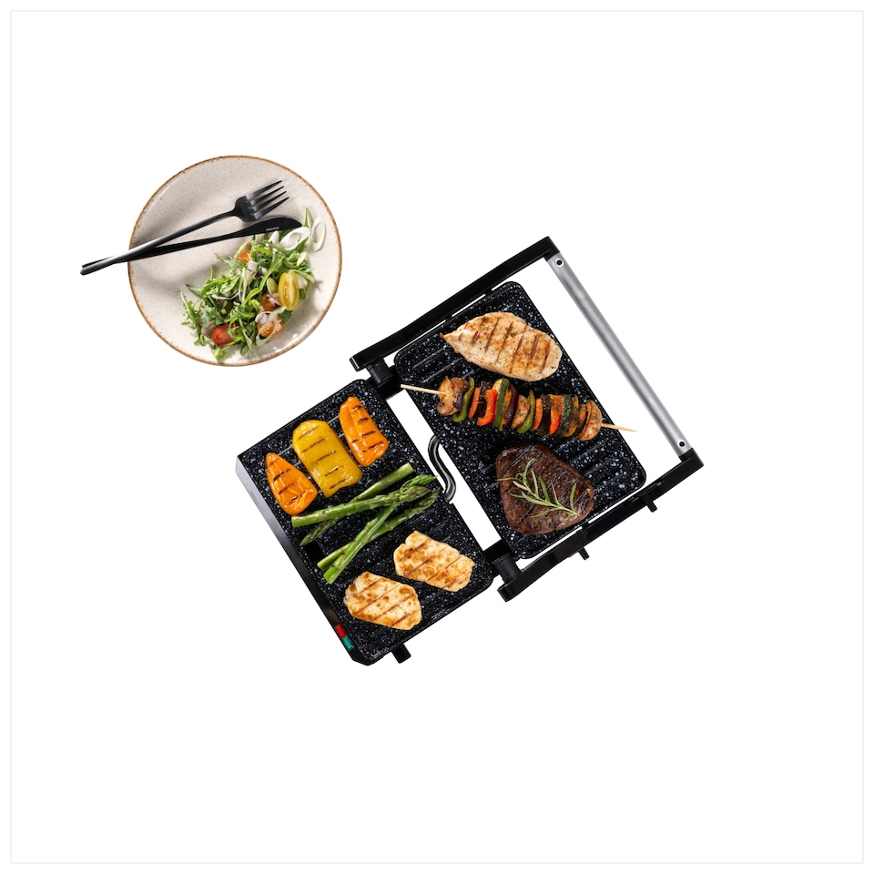 image 1 of Salter Megastone Small Health Grill & Panini Maker