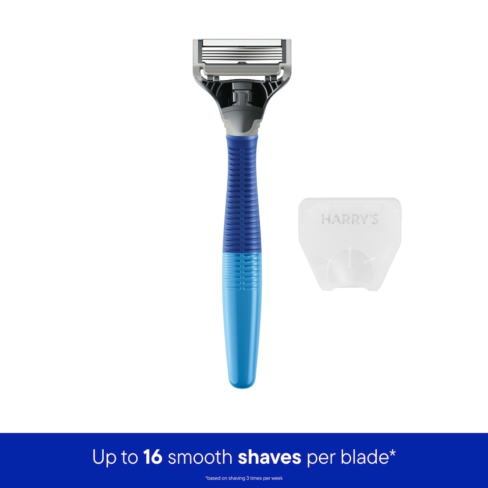 image 1 of Harry's 5 Blade Razor Indigo Blue