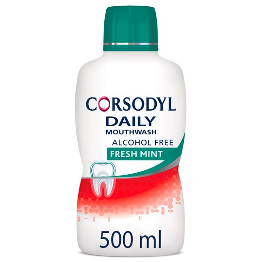 image 1 of Corsodyl Daily Mouthwash Freshmint A/Free 500Ml