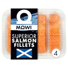 Mowi 4 Scottish Salmon Fillets 460g