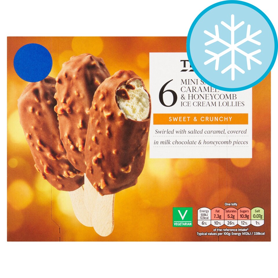 Tesco Mini Salted Caramel & Ice Cream 6x36g Tesco Groceries