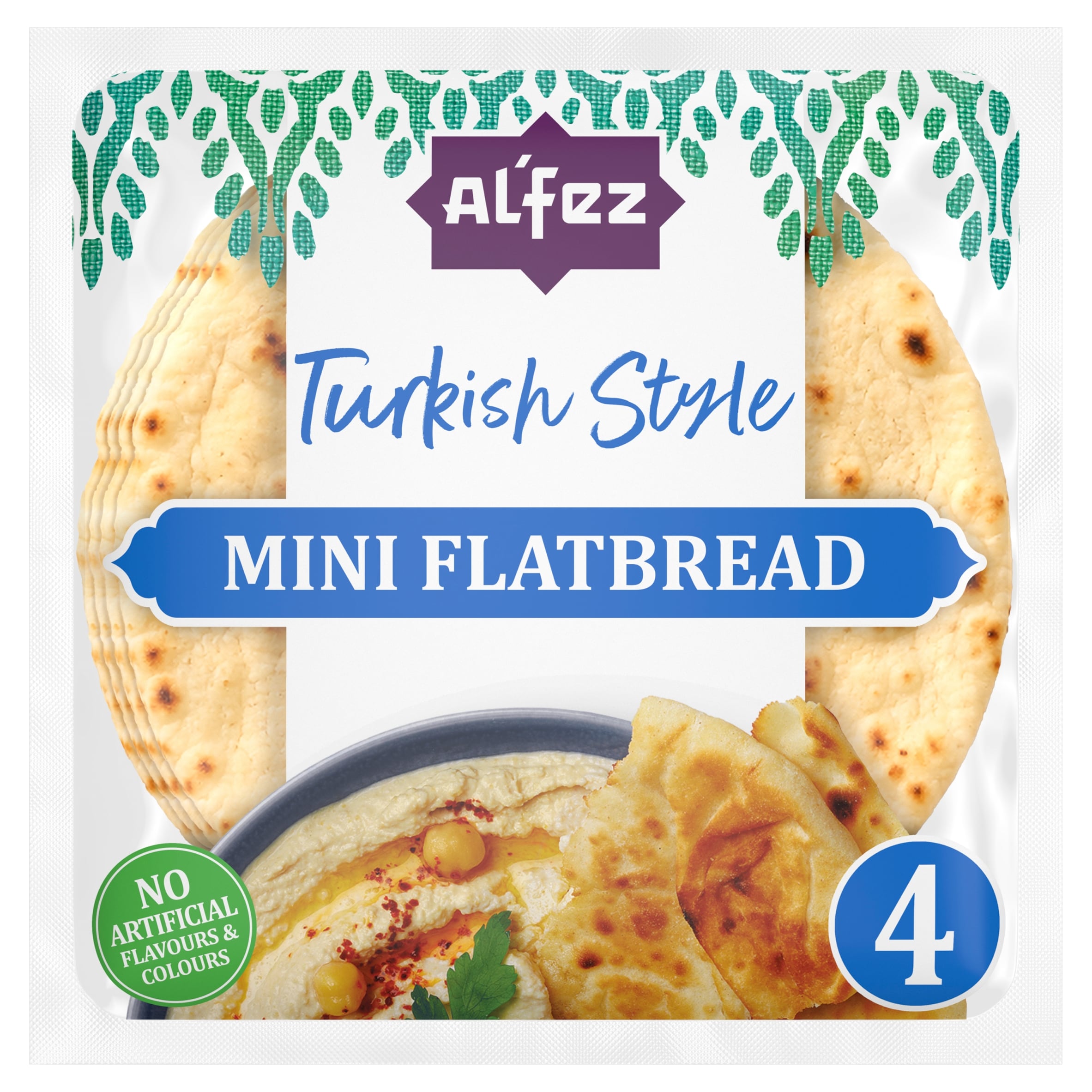 Al'Fez Turkish Style Mini Flatbread 4 pack
