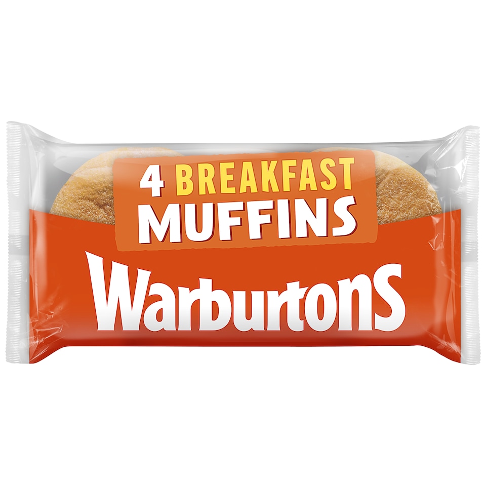 image 1 of Warburtons Toasting Breakfast Muffins 4 Pack
