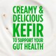 image 4 of Activia Kefir Peach Passion Fruit Gut Health Yoghurt 345g