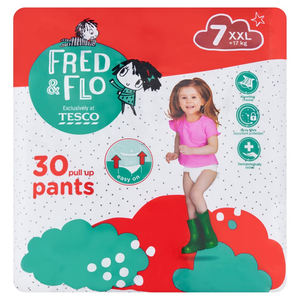 obrázok 1 z Fred & Flo Plienkové nohavičky XXL 7 +17 kg 30 ks