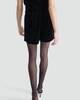 image 3 of F&F Velvet Pleated High Waisted Shorts in Black