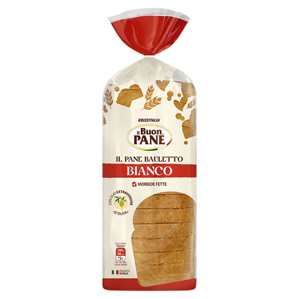 Il Buon Pane Bauletto Bianco toaszt fehér kenyérszeletek 400 g