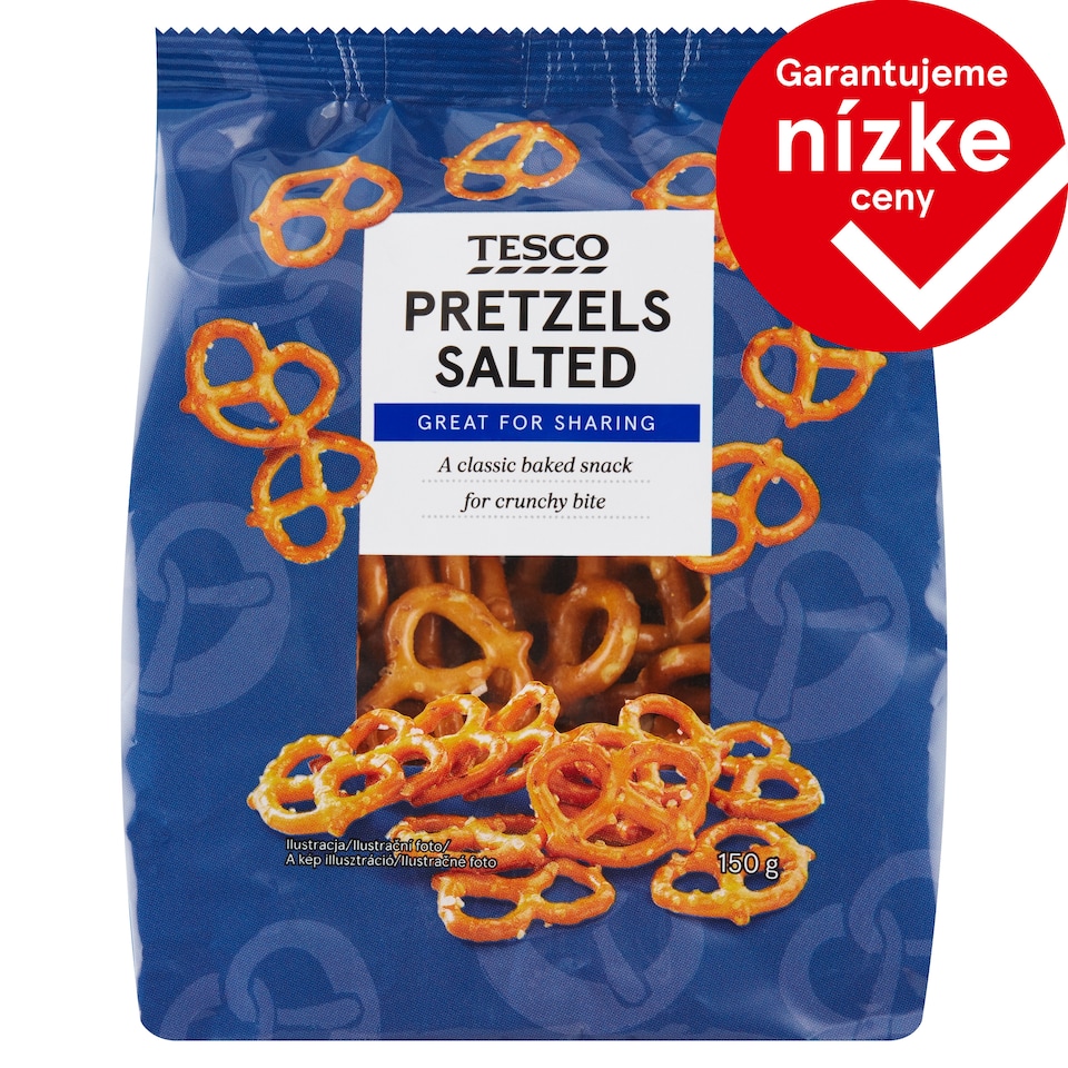 Tesco Solené praclíky 150 g