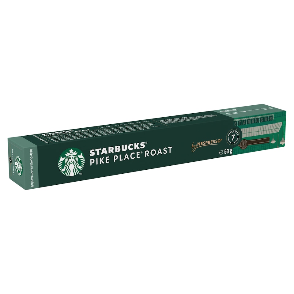 Starbucks by Nespresso Pike Place Roast őrölt pörkölt kávé 10 kapszula 53 g   1. kép
