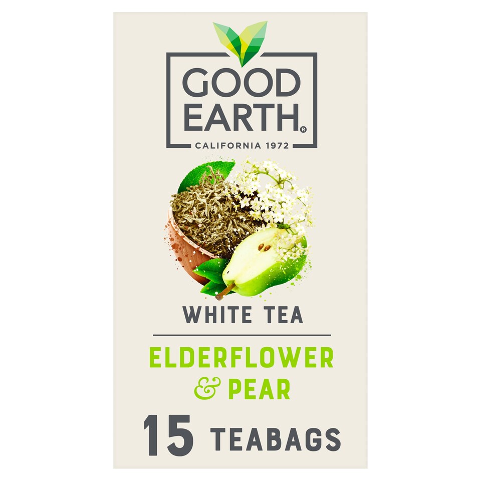 Good Earth White Tea Elderflower & Pear 15 Tea Bags 18g