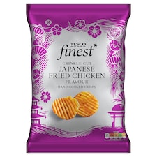Tesco Finest Japanese Fried Chicken Crinkle Cut Crisps 150g