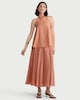 image 2 of The F&F Edit Co-ord Midi Skirt in Peach
