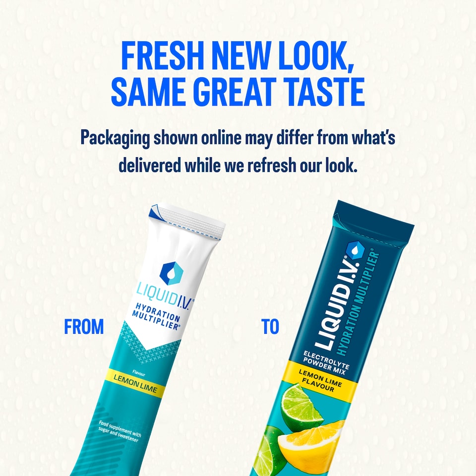 image 1 of Liquid I.V. Hydration Multiplier Electrolyte Powder Mix Lemon Lime 3x16g