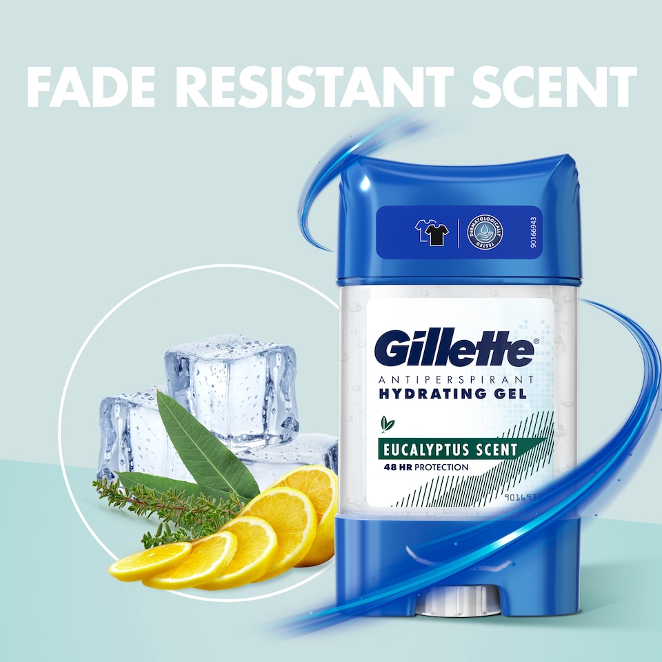 Gillette Eukaliptusz Izzadásgátló Dezodor Hidratáló Gél Férfiaknak  1. kép