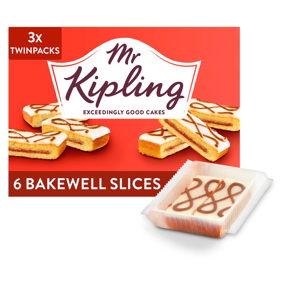 image 1 of Mr Kipling Bakewell Cake Slices 6 Pack
