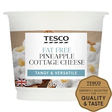 Tesco Fat Free Pineapple Cottage Cheese 300G