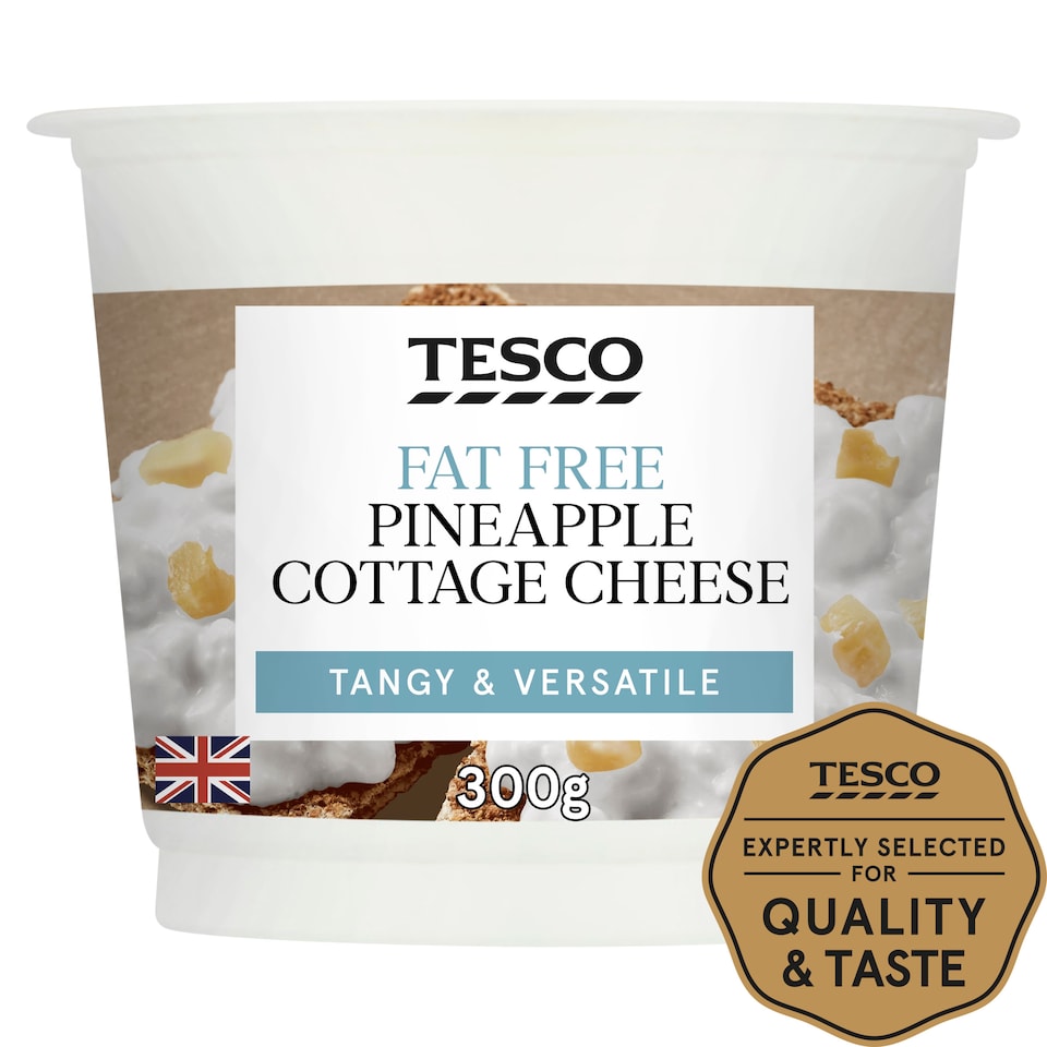 Tesco Fat Free Pineapple Cottage Cheese 300G