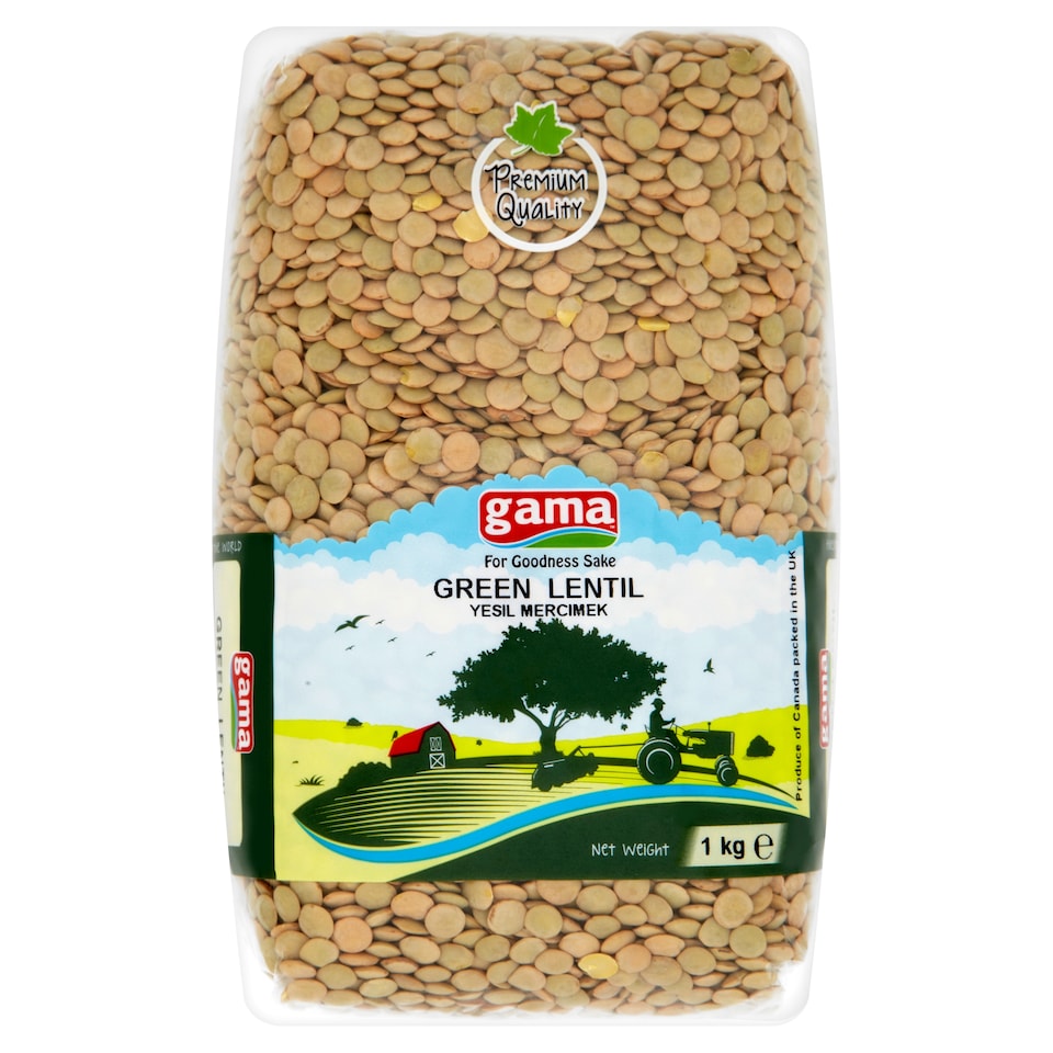 Gama Green Lentils 1Kg