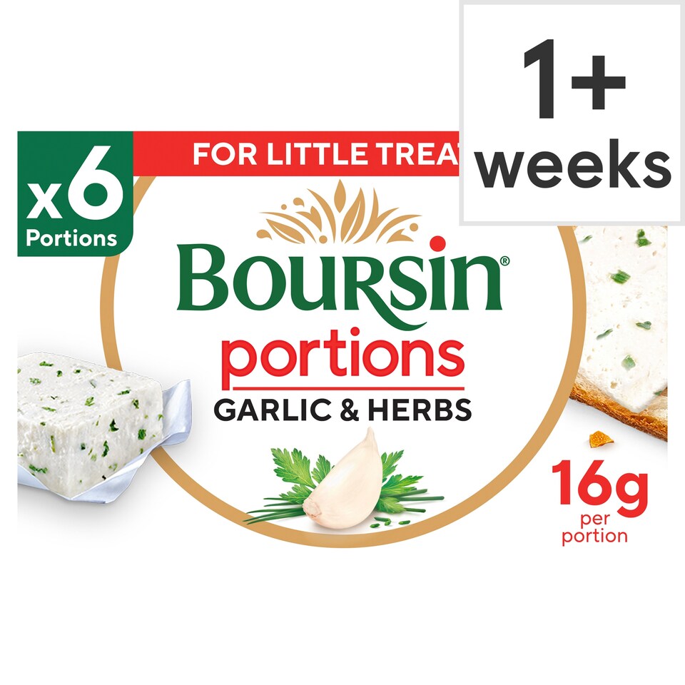Boursin Garlic & Herb Cheese 6 Pack, 96 G