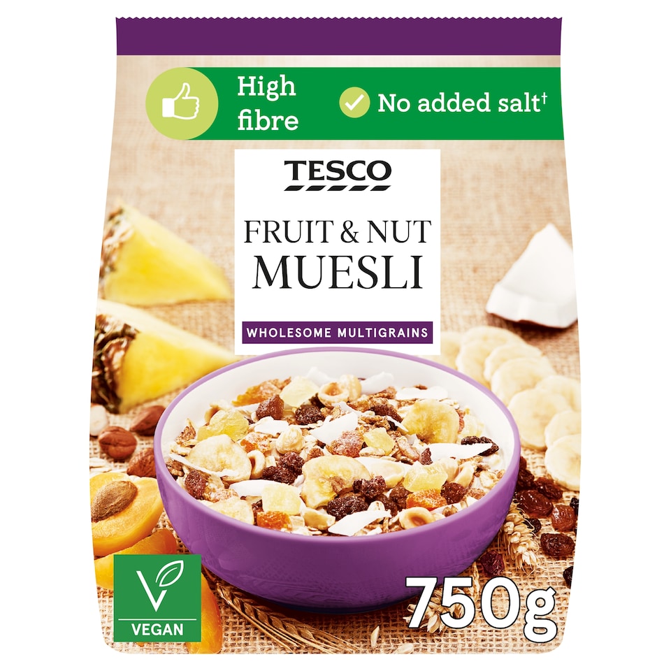 Tesco Fruit & Nut Muesli 750G