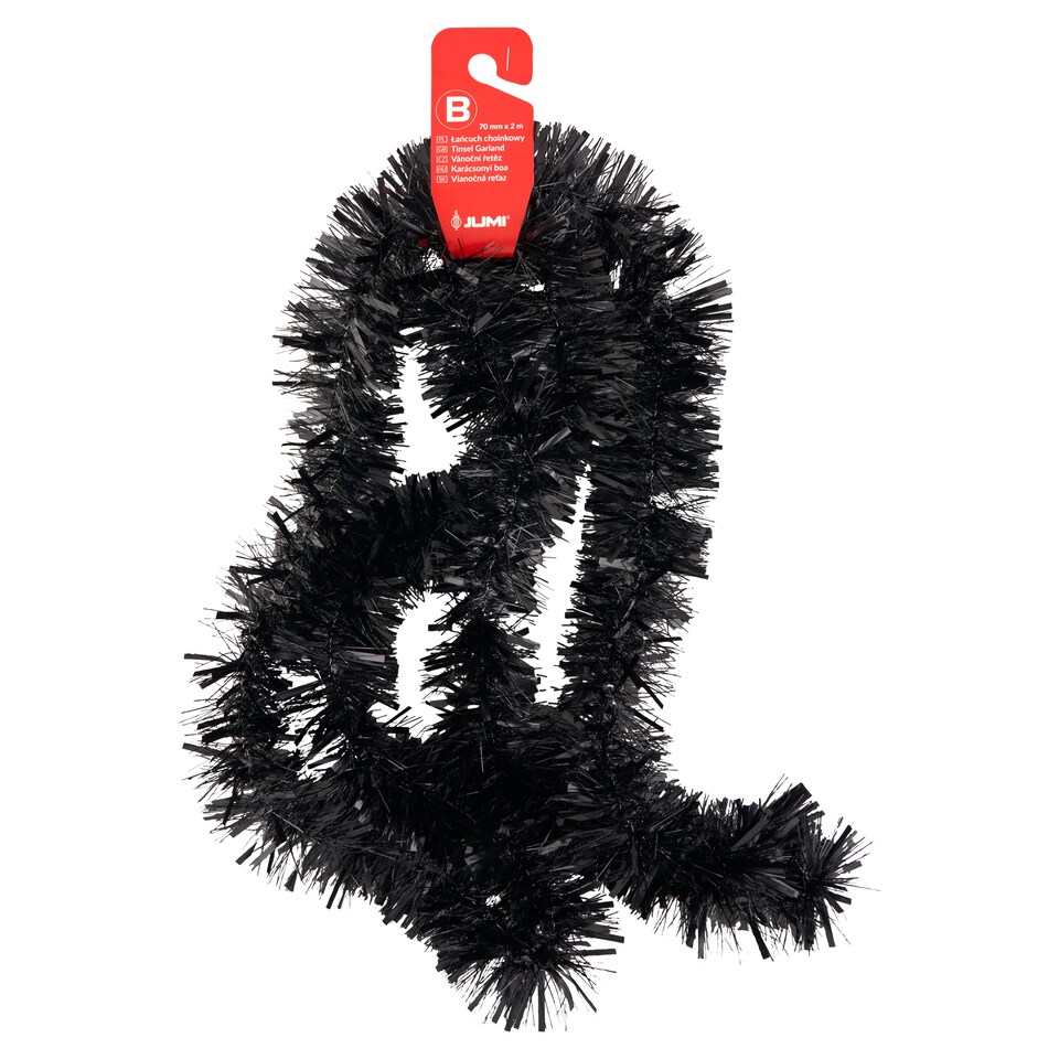 Jumi fekete karácsonyi boa 70 mm x 2 m