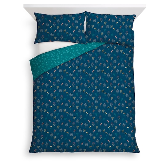 Tesco Sprig Floral Easy Care Duvet Set Double Tesco Groceries