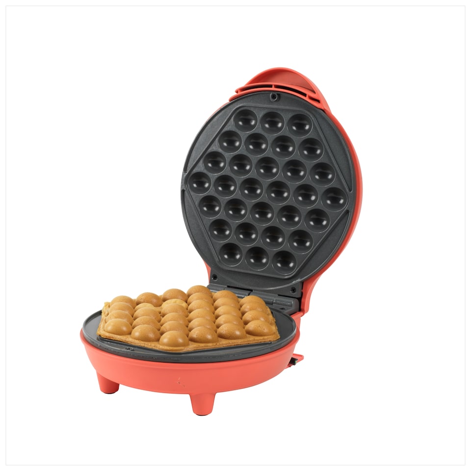 image 1 of giles & posner FUNFAIR MATT RED BUBBLE WAFFLE MAKER