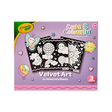 Crayola Velvet Art 3 x Velvet Art Sheets
