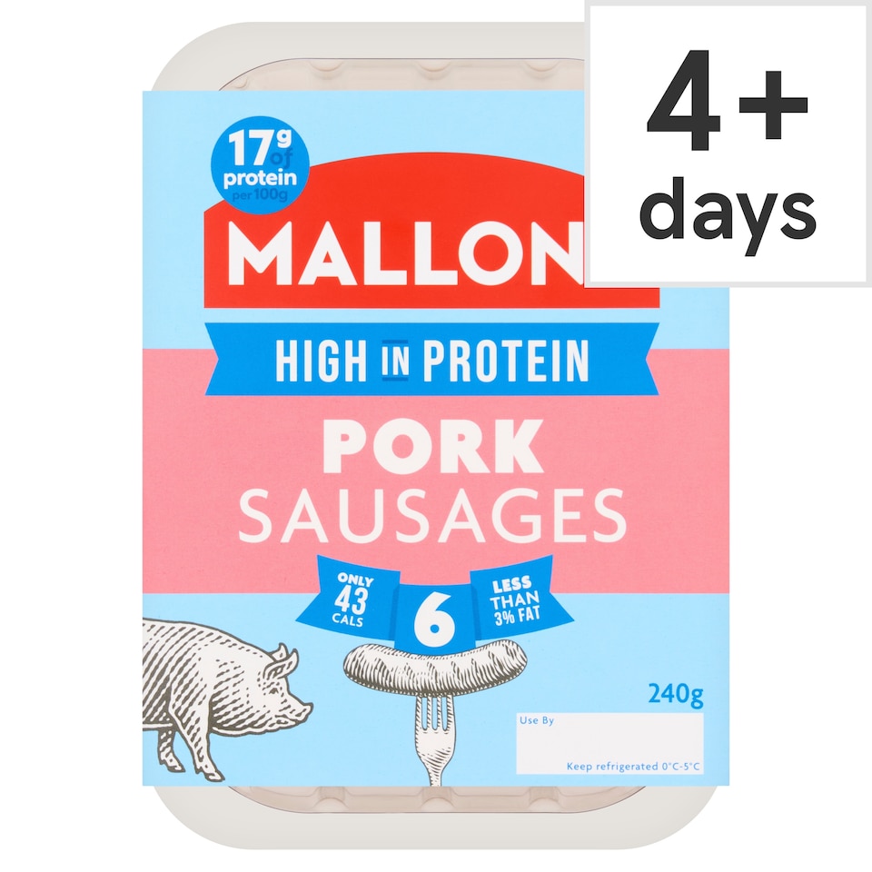 Mallon's Low Fat Gluten Free Sausages 240G