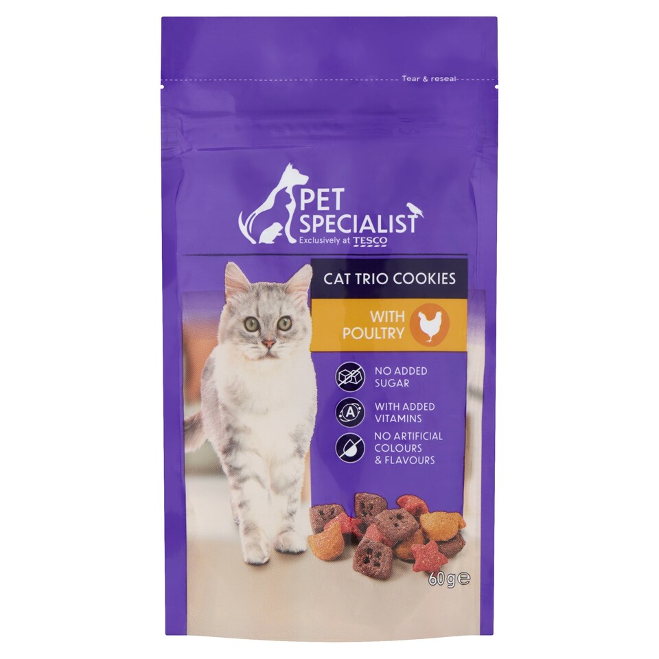 Pet Specialist jutalomfalat kacsával, pulykával és csirkével felnőtt macskák számára 60 g