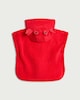 image 2 of F&F Baby Pure Cotton Crab Hooded Poncho Towel in Red