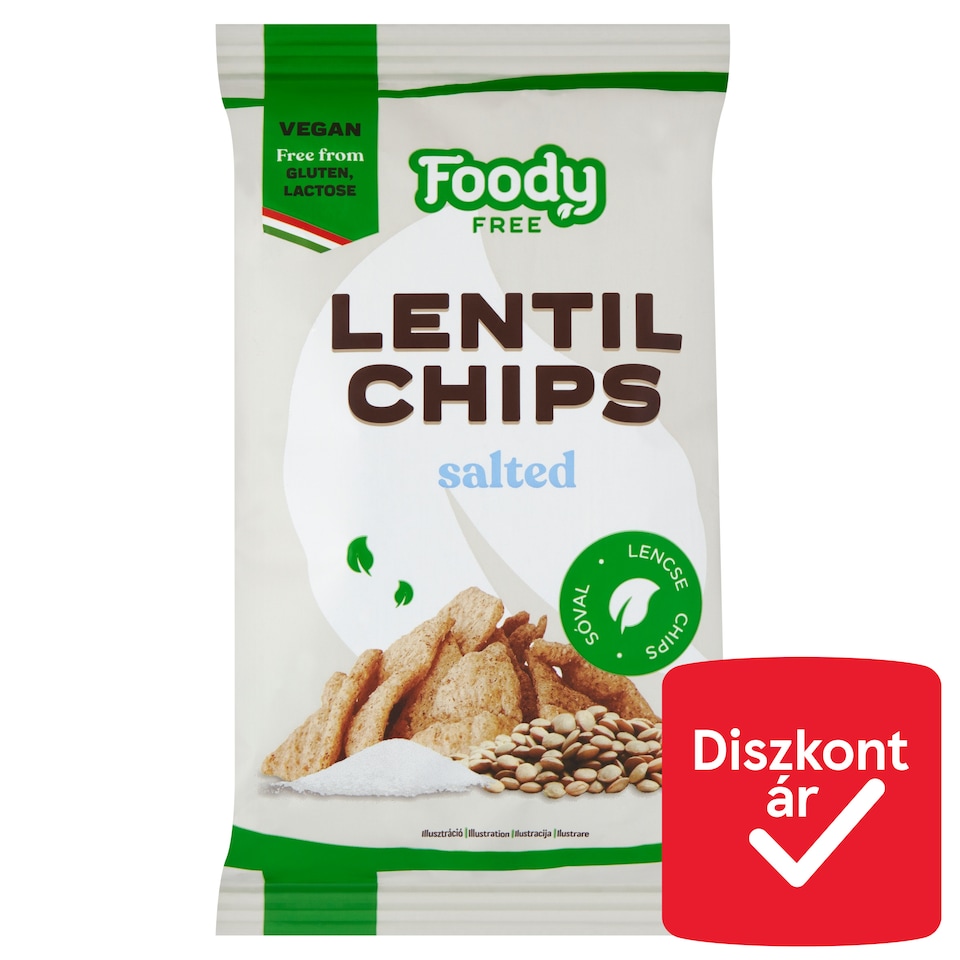 Foody Free Lentil Chips with Salt 50 g