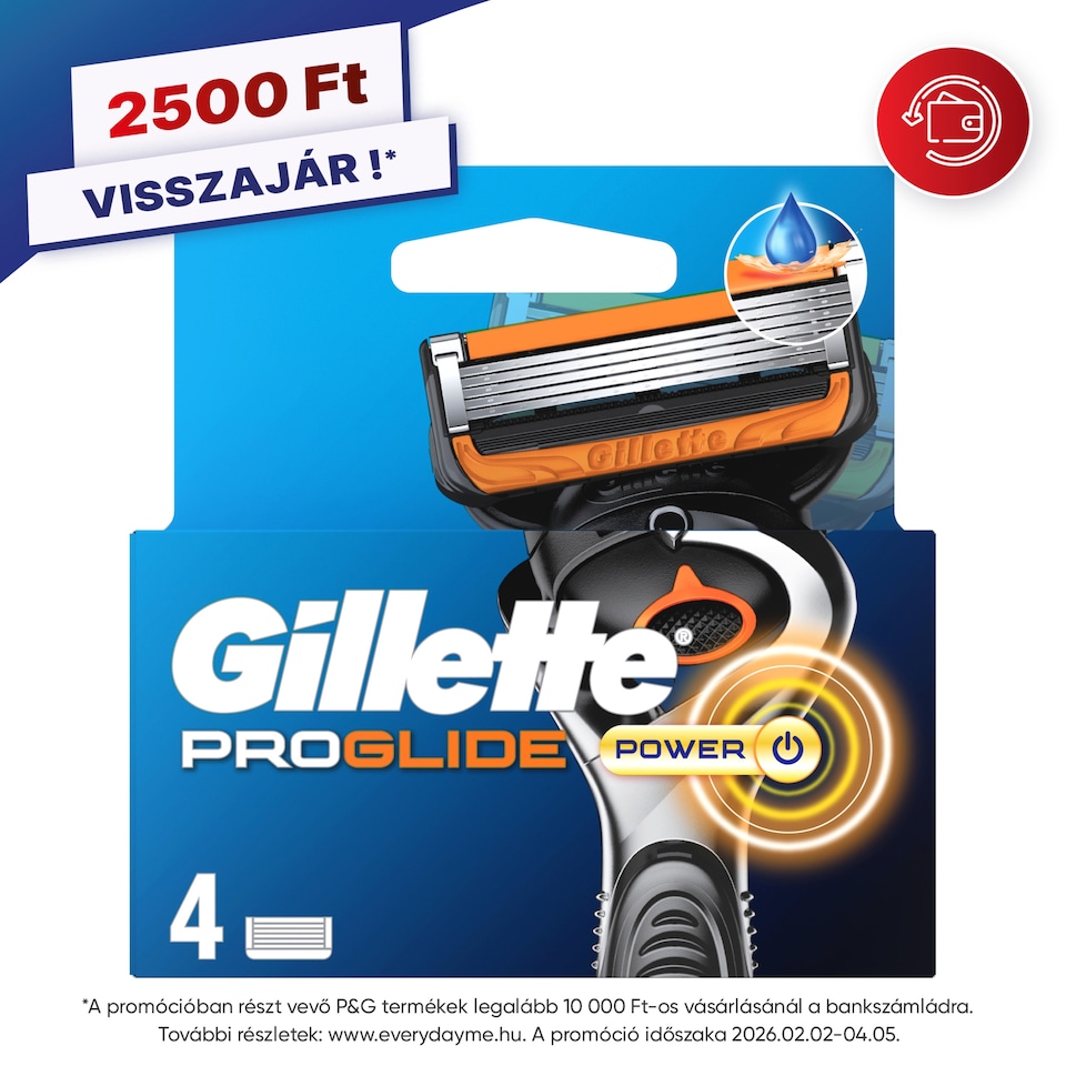 image 1 of Gillette ProGlide Power Razor Cart Refills for Men, 4 Razor Blade Refills, Precision Trimmer