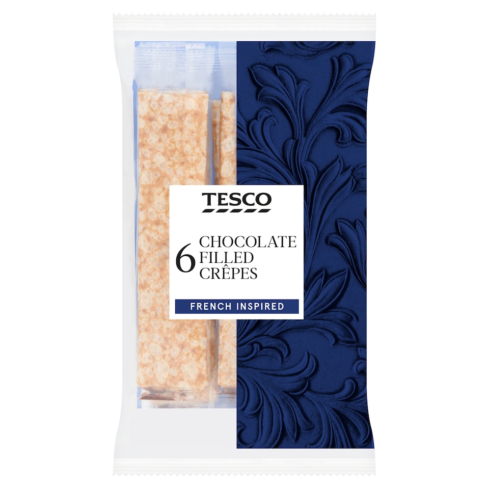 Tesco Chocolate Filled Crepes 6 pack