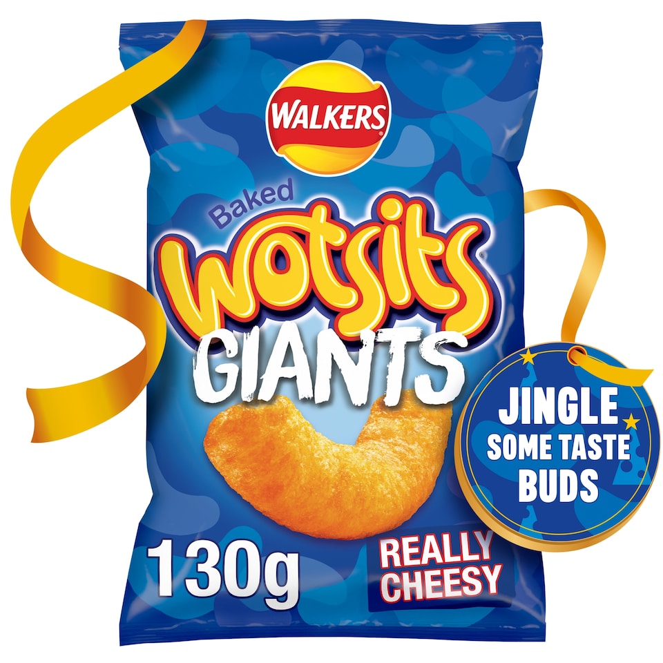 image 1 of Walkers Wotsits Giants Cheese Sharing Bag Crisps 130g