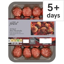 Tesco Finest 20 Mini Meatballs 336G