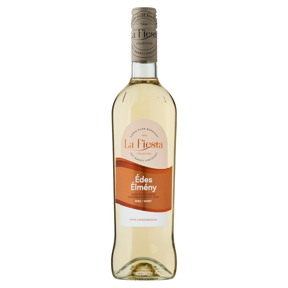 La Fiesta Édes Élmény Duna-Tisza közi Cuvée édes magyar fehérbor 10% 750 ml  1. kép