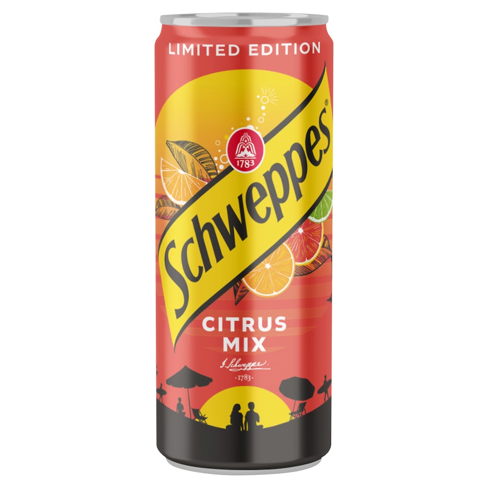 Schweppes Citrus Mix citrusízű szénsavas üdítőital cukorral és édesítőszerekkel 330 ml