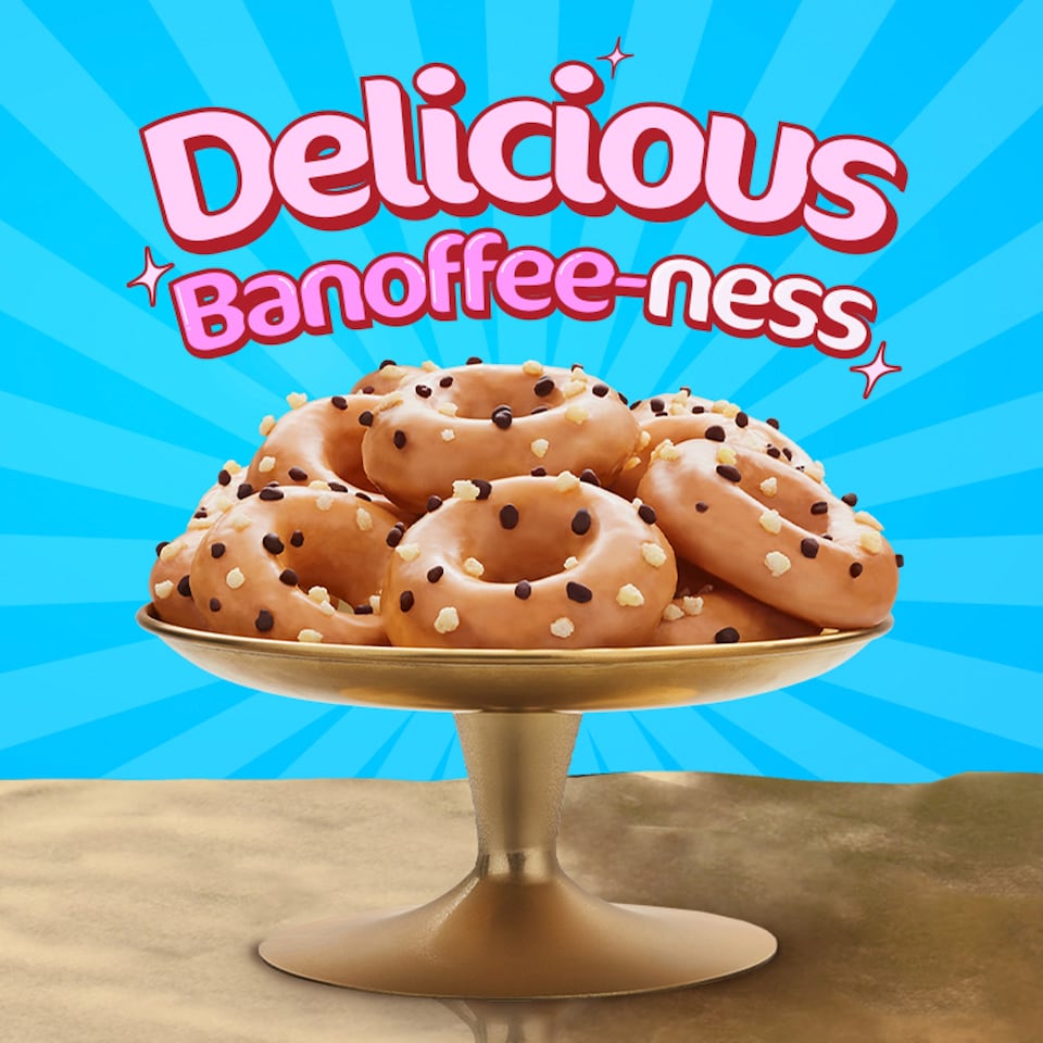 image 1 of Fibre One 90 Calorie Doughnut Banoffee 4X23g