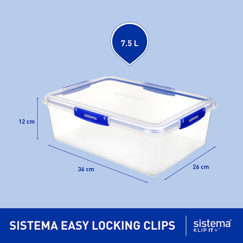 image 1 of Sistema Klip It Plus Food Storage 7.5L