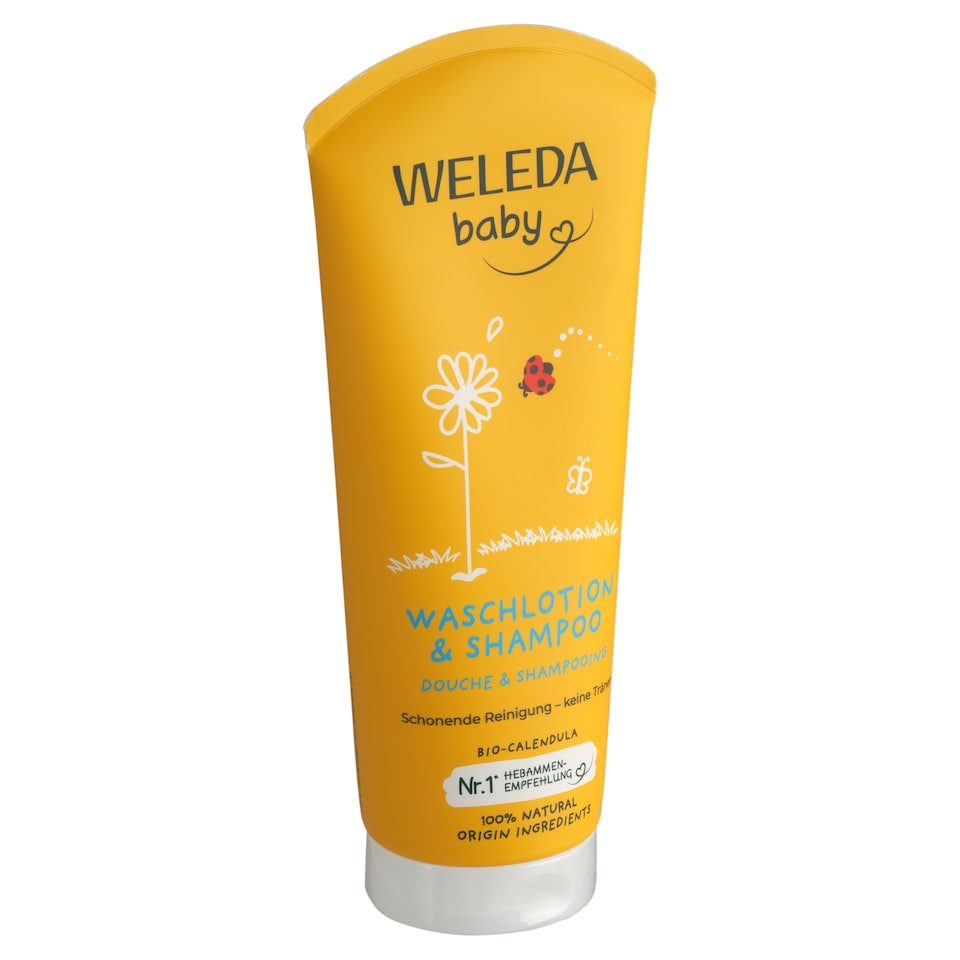 Weleda bio körömvirágos natúr baba tusfürdő és sampon 200 ml