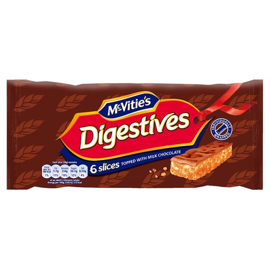 Mcvities Chocolate Digestives Slices 5 Pack Tesco Groceries