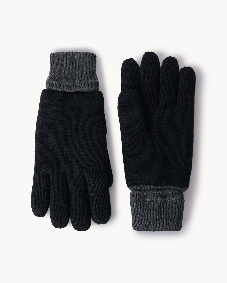 image 1 of F&F 3M Thinsulate™ Knitted Gloves in Grey
