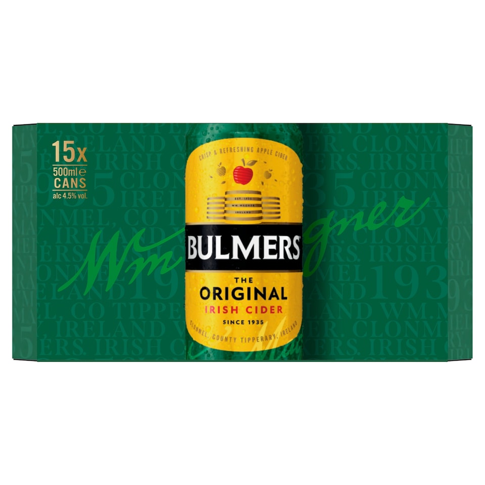 Bulmers Original Irish Cider 15 x 500ml