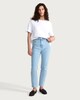 image 1 of F&F High Rise Slim Ankle Grazer Jeans in Blue