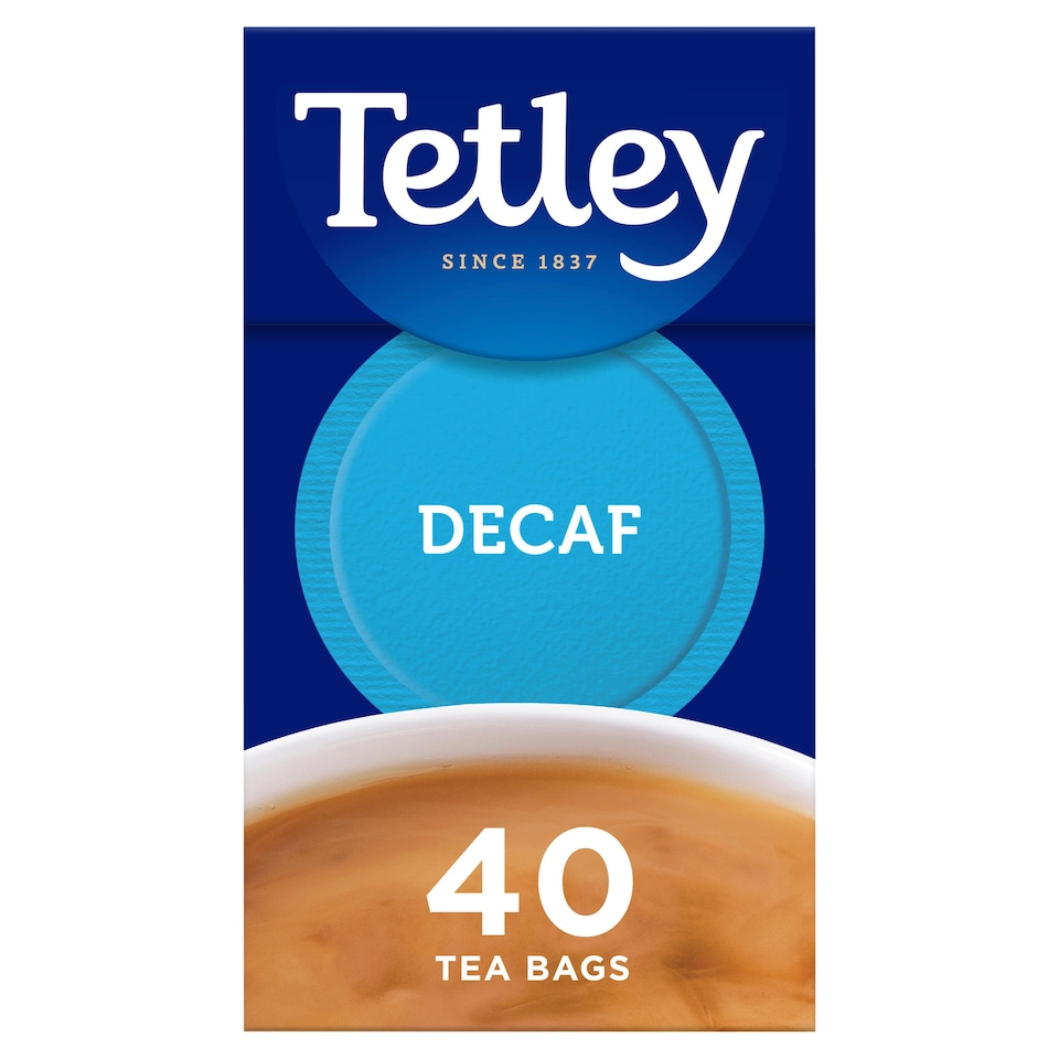 image 1 of Tetley Decaffeinated Tea Bags 40'S 125G