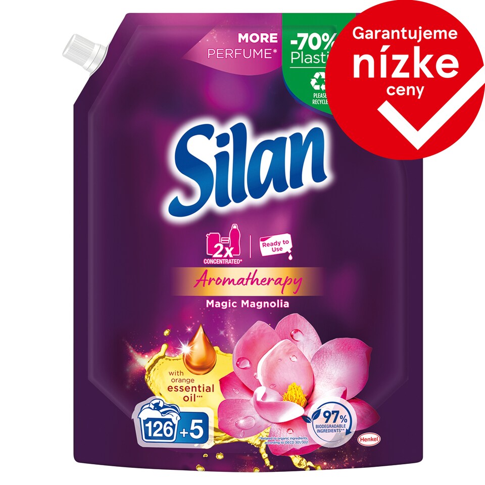 Silan Aromatherapy Magic Magnolia koncentrovaný avivážny prostriedok 131 praní 1441 ml