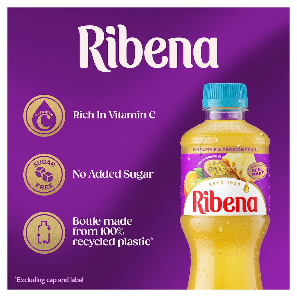 image 1 of Ribena Light Pineapple & Passion Fruit 500Ml